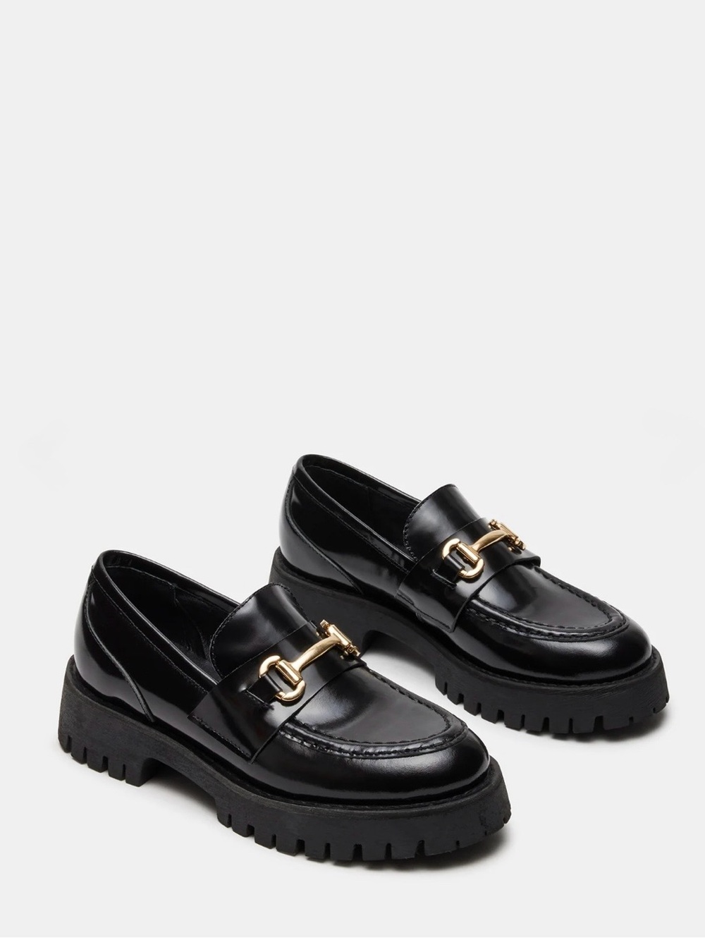 Steve Madden Lando Black Leather
